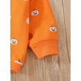 thumbnail image 4 of Newborn Baby Girl Boy Clothes Pumpkin Romper Sweatshirt Onesie Long Sleeve Bubble Jumpsuit Halloween Outfit, 4 of 6
