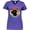 Purple, variant on Inktastic Drum Set Retro Drummer Sunset Women's V-Neck T-Shirt