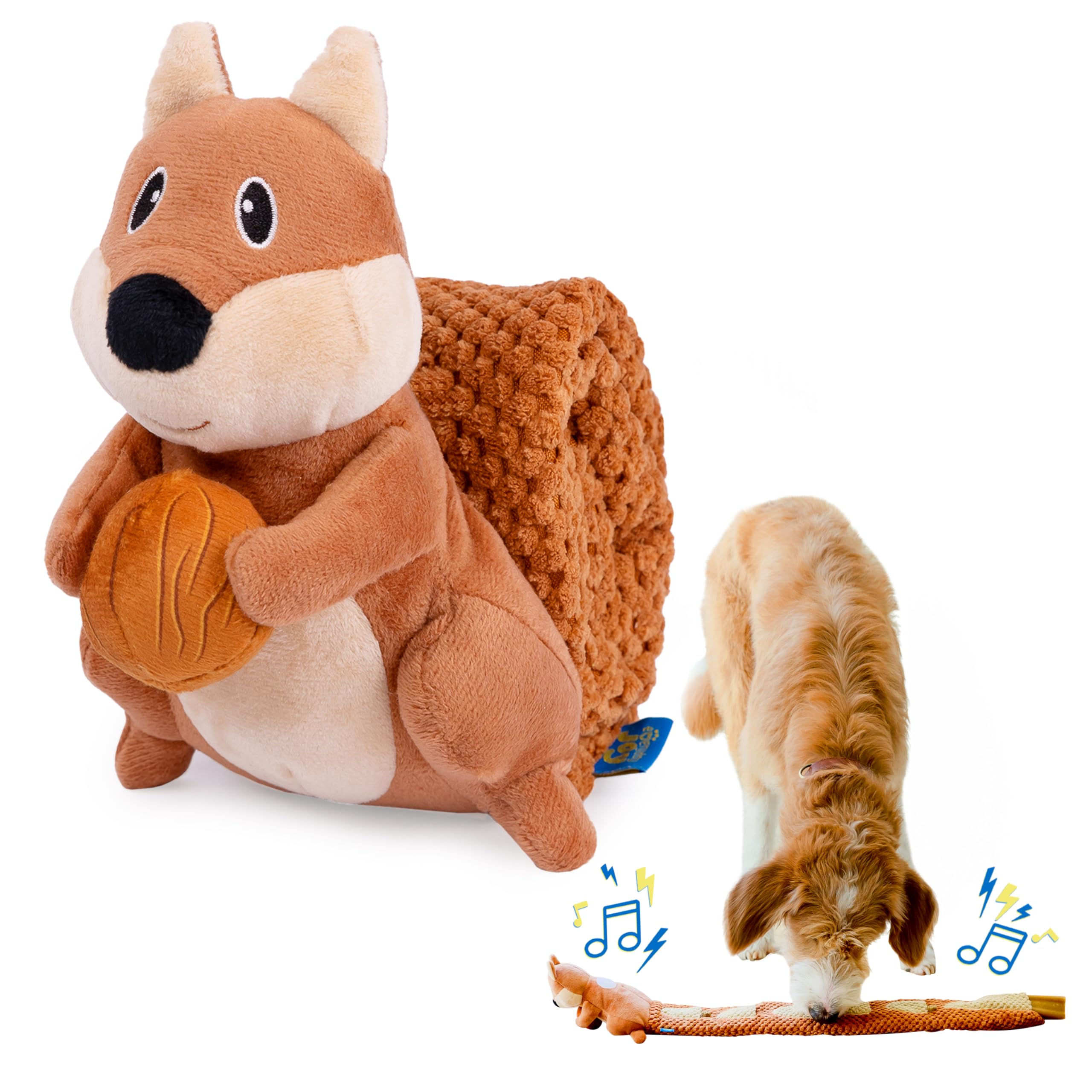 Pet Deluxe Crinkle Plush Dog Toy with Snack Pockets photo 7