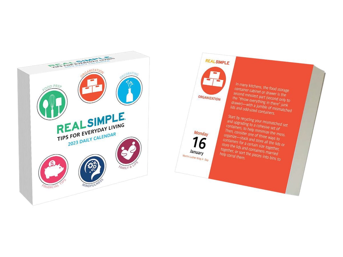 Real Simple Tips for Everyday Living 2023 Desk Calendar - Walmart.com