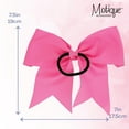 thumbnail image 6 of Motique Accessories Jumbo Hair Bow Pony with Tails (Pink), 6 of 6
