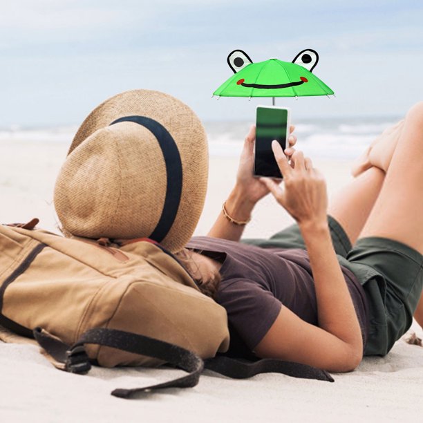 Xihbxyly Oferta Del Dia So Porte de Ventosa Paraguas de Teléfono, Soporte Universal para Teléfono con Paraguas, Adecuado para Teléfonos Móviles Al Aire Libre, para Sol y Lluvia