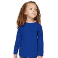 thumbnail image 2 of Toddler Cotton Long Sleeve Basic Tee Shirt, ROYAL, 2T, 2 of 8