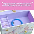 thumbnail image 5 of Jewelkeeper Musical Jewelry Box for girls with 4 Pullout Drawer - Party Unicorn Jewelry box, Beautiful Dreamer Tune & unicorn doll, great Unicorn gifts for Girls & jewelry storage box, 5 of 7