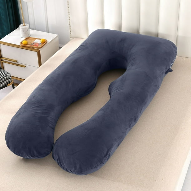 FloHua U-Shaped Maternity Pillow Cover – Washable & Removable, Perfect for Pregnant Women’s Sleep, Nursing & Comfort, Soft & Breathable Fabric