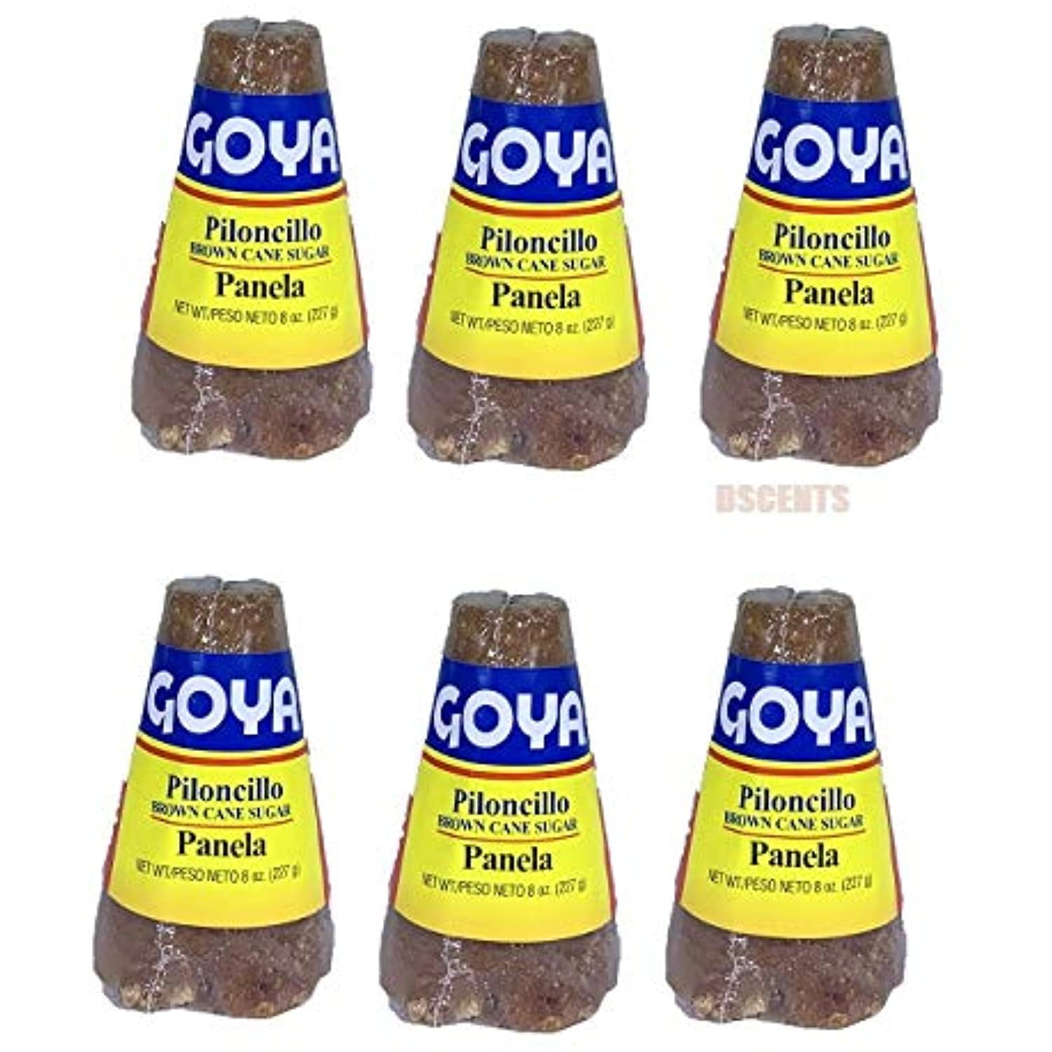 Goya Piloncillo Panela, Brown Sugar Cane 8 Oz (Pack Of 6)