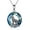 Wolf Necklace with Crystal, variant on Wolf Necklace Gifts for Men Women Sterling Silver Opal Moon Wolfs Jewelry Birthday 18+2"
