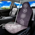 thumbnail image 4 of Uorisanigo Art Mandala Car Seat Covers Front Seats Only Waterproof Stretch Polyester Fabric Cover Easy to Install Car Accessories Universal Fit for Most Vehicle, 4 of 7