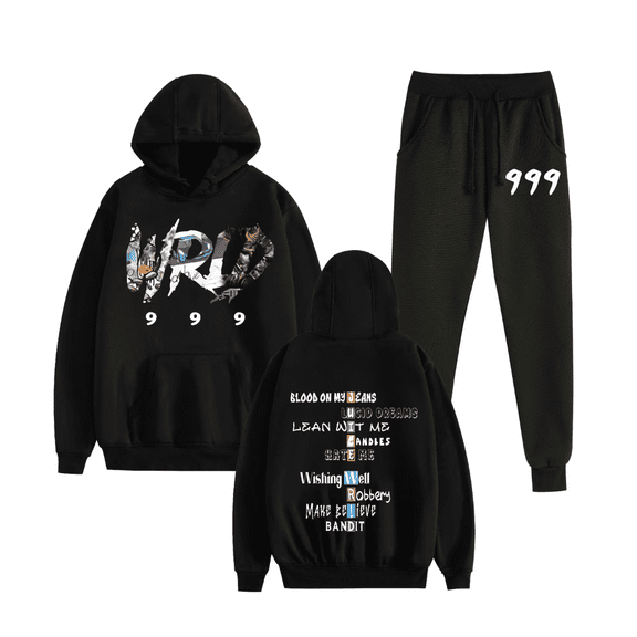 GFGSZTAFB JUICE WRLD Two-Piece Hoodie New Style 999 Rapper Hip Hoodie Unisex