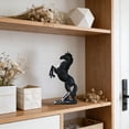 thumbnail image 5 of PpgejGEK Resin White Horse Sculpture 30cm Galloping Stallion Figurine Elegant Minimalist Home Decor Living Room Study Feng Shui Success Gift 11.81 x 6.69 Inches, 5 of 7