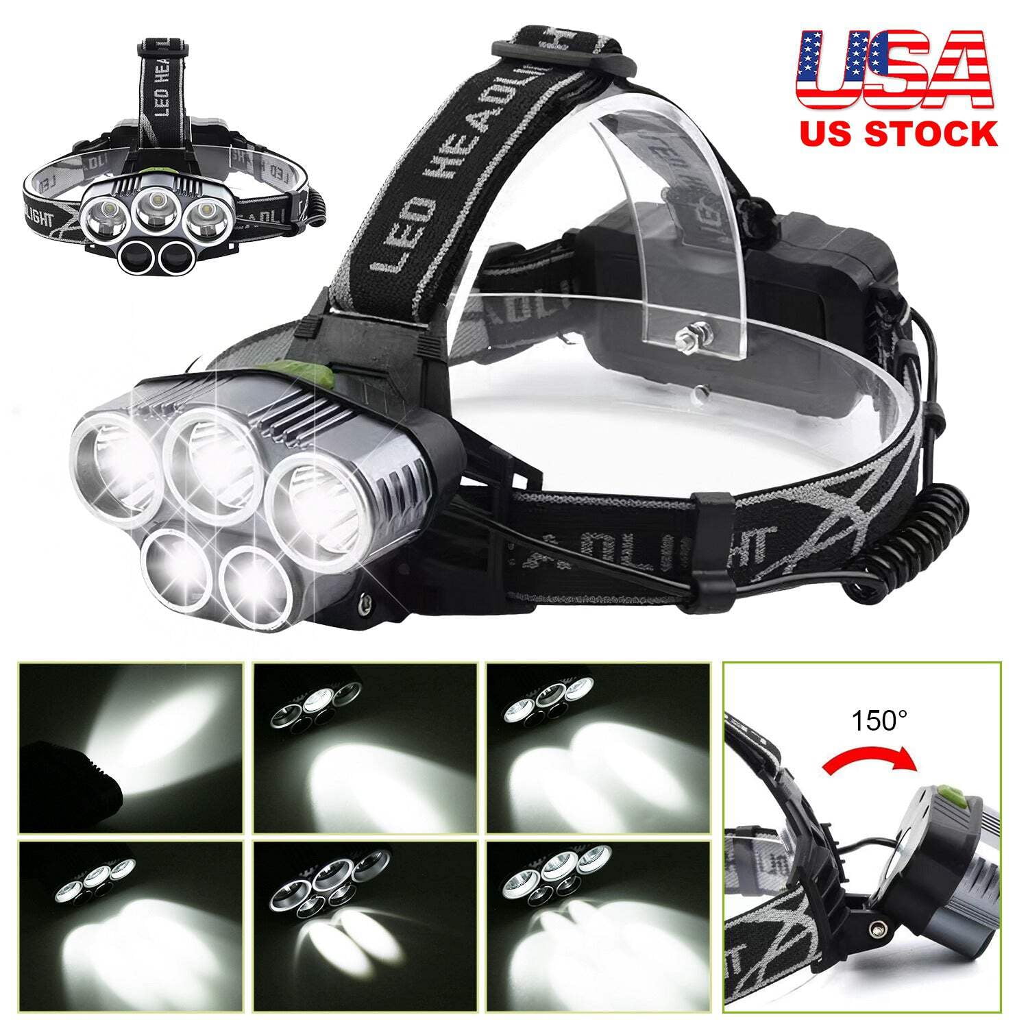 High Power LED Headlamp – Rechargeable