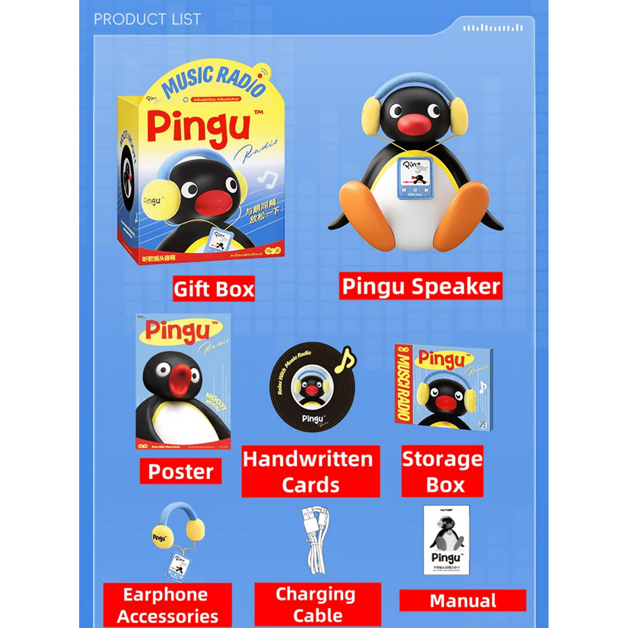 Pingu Shake-Head Bluetooth Speaker Wireless - Walmart.ca