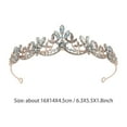 thumbnail image 2 of Masteelf Alloy Rhinestone Bridal Hairpiece Wedding Accessory Sparkling Elegant Design for Brides, 2 of 8