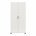 thumbnail image 5 of Loxley 36" Wide 2 Door Shiplap Cabinet, White, 5 of 9