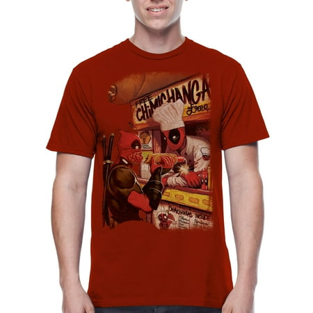 Marvel Men's Deadpool chimichanga graphic tee