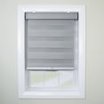 thumbnail image 3 of Versailles Cordless Zebra Privacy Room Darkening Shade for Windows 39" x 72" Pewter, 3 of 8