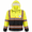 Yellow&black-Small, variant on Reflective Safety Rain Jacket Yellow&black Small Waterproof Hi Vis Work Coat