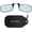 Black Keychain Case / Black Blue Light Readers, variant on ThinOptics Blue Light Readers, Armless Glasses with Phone Case - Black, Clear 2.5x
