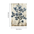 thumbnail image 3 of Creowell Blue Flower Wall Hanging Tapestry 100% Polyester Decorative Art 40*60in, 3 of 6