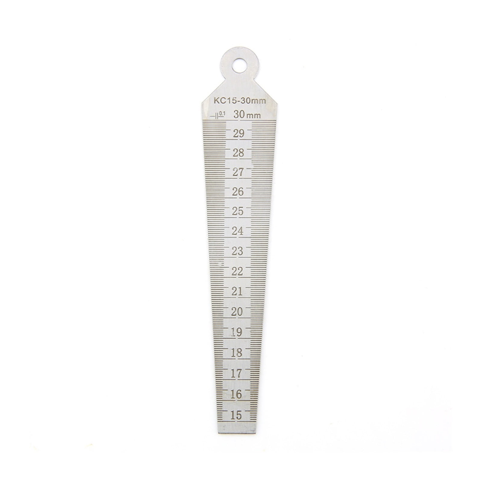 Wedge Feeler Gauge Stainless Steel Double Sided Metric Inch Gap Ruler Aperture Ruler Valve Gap Inner Diameter Measurement Tools ,Easy to Use