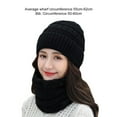 thumbnail image 5 of 1 Set Beanie Hat Skin-friendly Wear Resistant Knitted Fabric Anti-fade Hat Neck Warmer Set for Women, 5 of 8