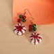 thumbnail image 4 of Pendientes de elementos navideños con bonitos pendientes de ambiente festivo de Bell Girls oso de fresa Electrónica, 4 of 5