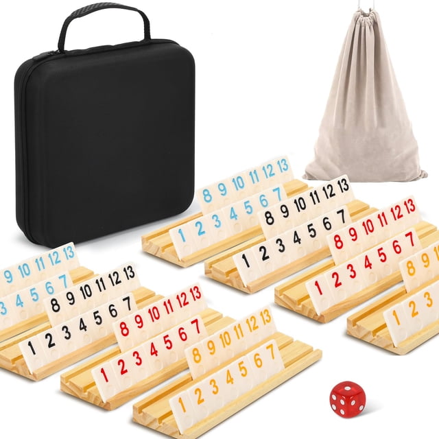Set de baldosas de melamina Soopotay 214 de Rummy, 8 estantes de madera