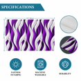 thumbnail image 6 of Purple White Moire Placemats Set of 4, Modern Abstract Art Placemats for Dining Table, Place Mats for Kitchen Tabletop, Waterproof Wipeable Dining Table Mats Set, 6 of 9