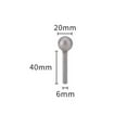 thumbnail image 1 of 6mm Shank Spherical Head Diamond Grinding Bit Round Ball Burs For Stone Drill, 1 of 5