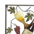 thumbnail image 4 of DecMode Multi Colored Metal Wine Wall Decor with Grapes Detailing (4 Count), 4 of 8