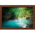 thumbnail image 2 of Jungle Landscape with Flowing Turquoise Water of Erawan Cascade Waterfall at Deep Tropical Rain For, Scenic Framed Art Print Wall Art by Perfect Lazybones Sold by Art.Com, 2 of 6