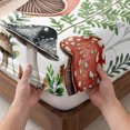 thumbnail image 3 of Twin Sze Fitted Sheet Set - Mushroom 2 Piece Bedding Sets 16" Deep Pocket Fitted Sheet with 1 Pillowcase, Butterfly Botanical Star Country Plant White Brushed Microfiber Hotel Luxury Bed Sheets, 3 of 9