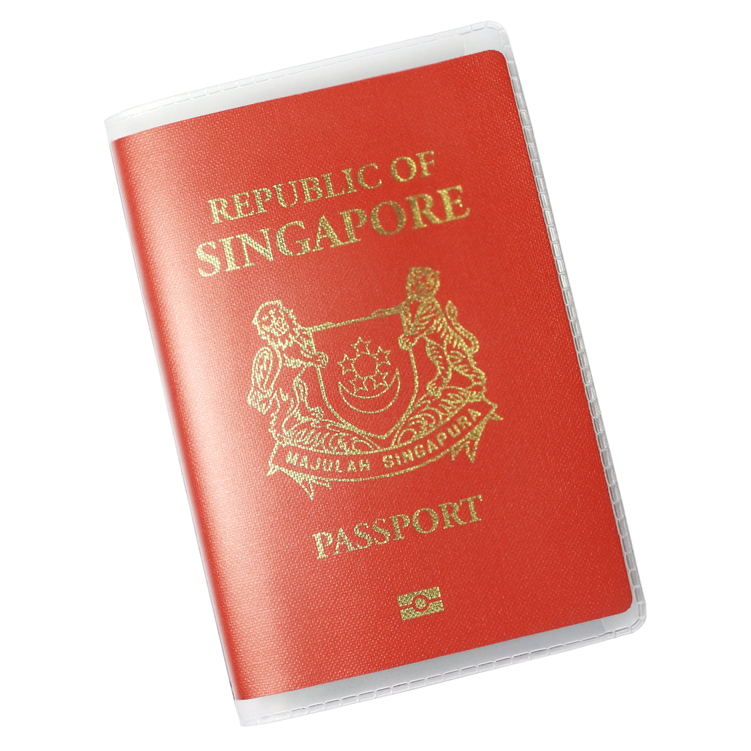 Plastic Clear Transparent Passport Cover Holder ID Card Protector 