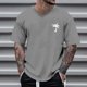 thumbnail image 1 of Blusas y camisas de manga corta con cuello en V para hombre, camisetas deportivas de manga corta con cuello en V, camisetas deportivas de trabajo, camisetas de verano para hombre, blusas de manga cort, 1 of 4