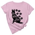 thumbnail image 1 of Camiseta de manga corta con estampado de animales y cuello redondo suelto a la moda de verano para mujer Pompotops hfajkhk135145, 1 of 7