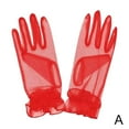 thumbnail image 1 of Wedding Gloves Korean Transparent Thin Mesh Short Colourful With Wrap Finger, 1 of 7