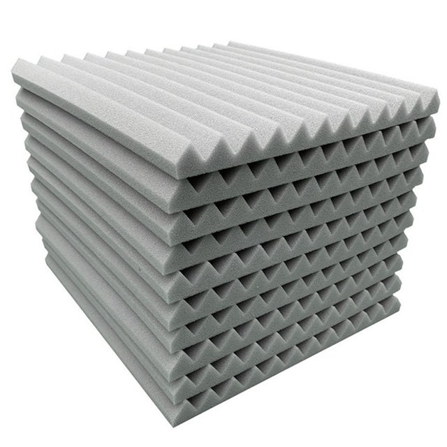 10Pack Panneau de Mousse Acoustique Triangulaire Mousse de Rembourrage Insonorisant