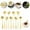 Gold, variant on Clearance Cooking Utensils under $5 Flower Spoon Set 8pcs Stainless Teaspoon Rainbow Color For Coffee Tea Mixing Sugar Ice Stir Bar Spoons 8 Diffient Pattern Colorful Cutlery Set Kitchen Tool Gif