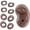 Brown, variant on Jungdeepe For Samsung Galaxy Buds Live Bluetooth Headset Washable Eartips Earphone Sleeve