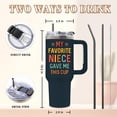 thumbnail image 3 of Funny Uncle Tumbler 40oz - Birthday Christmas Gift for Men - Stainless Steel Cup with Handle & Straw - Cool Gift from Niece Nephew, 3 of 6
