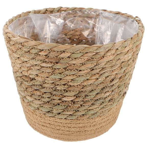 Diekin Woven Planter Basket Straw Woven Flower Basket Farmhouse Basket Flower Arrangement Basket