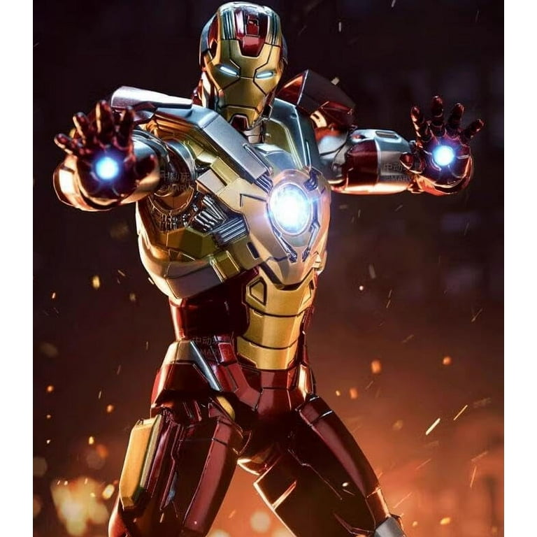 ZD Toys 1/10 Scale MK17 Iron Man Collectible Action Figure, PVC, 1 lb, 6 in, Ages 12-100 ZD Toys 1/10 Scale MK17 Iron Man Collectible Action Figure, PVC, 1 lb, 6 in, Ages 12-100