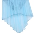 thumbnail image 6 of Aislor Kids Girls Lyrical Dance Dress Outfits Crop Top with Irregular Hem Skirts Latin Jazz Modern Dancewear Sky Blue 14, 6 of 7