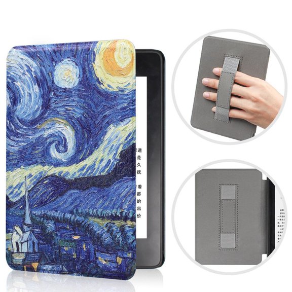 Ultra Slim Protective Shell Magnetic Smart Cover 6.8 Inch PU Leather Folio Case STARRY SKY