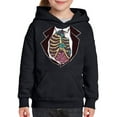 thumbnail image 3 of Awkward Styles Halloween Hoodies for Kids Zombie Rib Hooded Youth Sweatshirt, 3 of 5