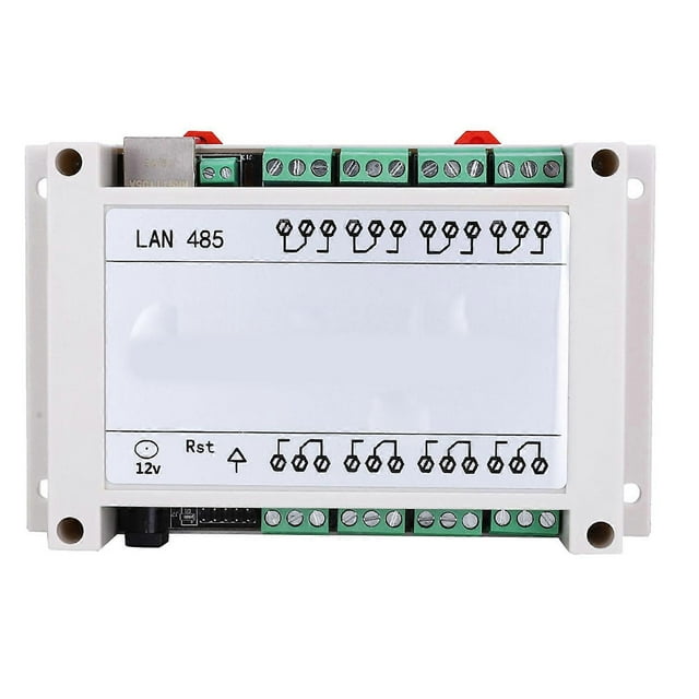 RJ45 TCP/IP Remote Controller Module 8?Channel Relay Switch 250V/AC 10A (White)