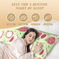 thumbnail image 3 of Naloa Dragon Fruit 1 Super Soft 20x60 Body Pillow Case,Long Side Hidden Zipper（PILLOWS ARE NOT INCLUDED）, 3 of 6