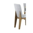 thumbnail image 2 of Delphine Set of 2 Gray Linen Fabric Dining Chair, 2 of 5