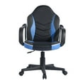 thumbnail image 3 of Topcobe Chaise de Gaming, Chaise de Course pour Ordinateur Ergonomique en Cuir, Chaise de Bureau Réglable en Hauteur, Bleu, 3 of 7