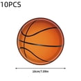 thumbnail image 3 of Basketball Party Plates 10 Pack - 7 Inch Disposable Dinner Plates for Sports Themed Birthday Decorations, 3 of 7